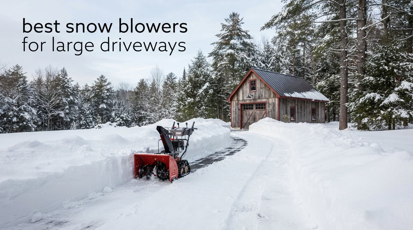 best snow blowers for large driveways
