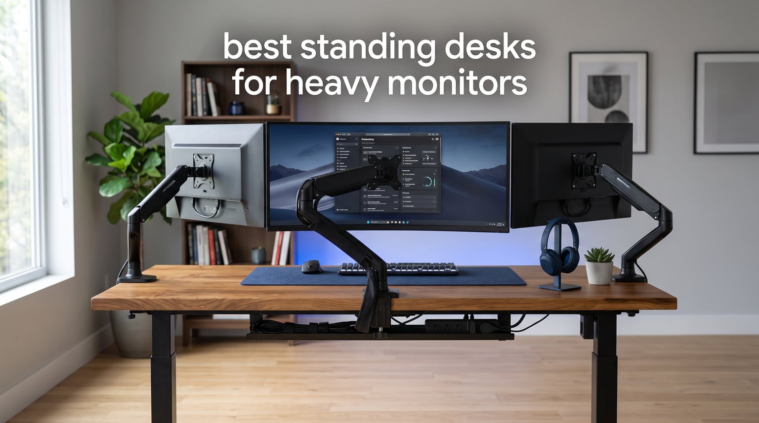 best standing desks for heavy monitors