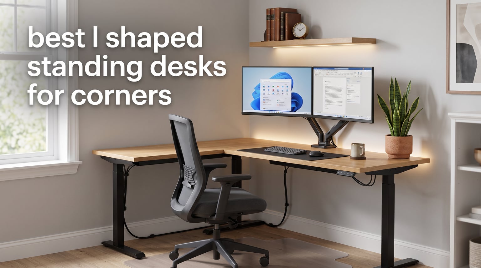 best l shaped standing desks for corners