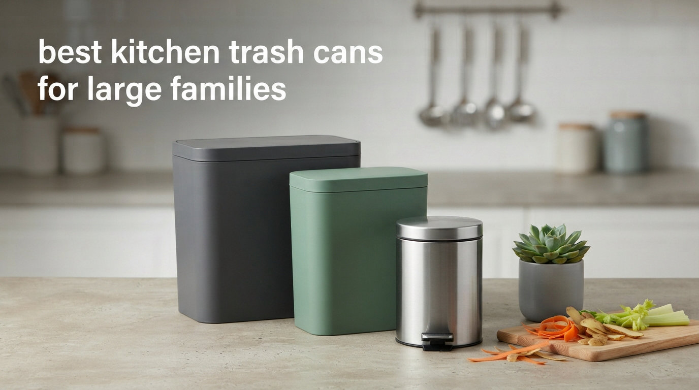 best kitchen trash cans for large families