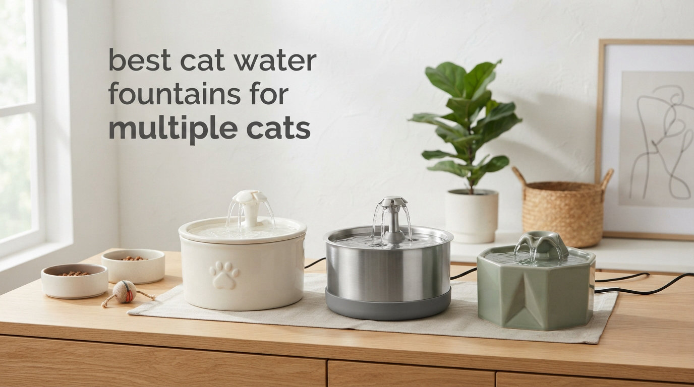 best cat water fountains for multiple cats