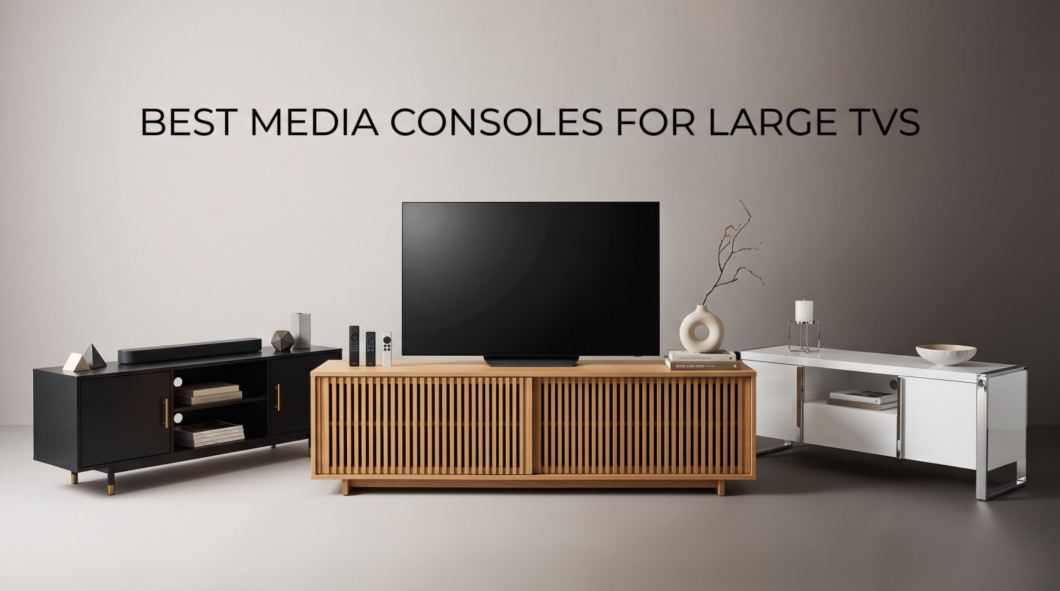 best media consoles for large tvs