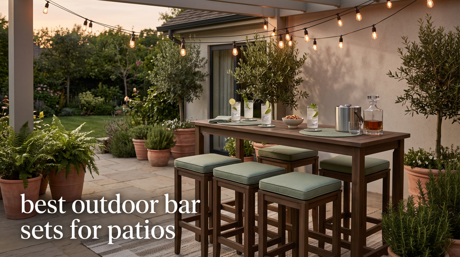 best outdoor bar sets for patios