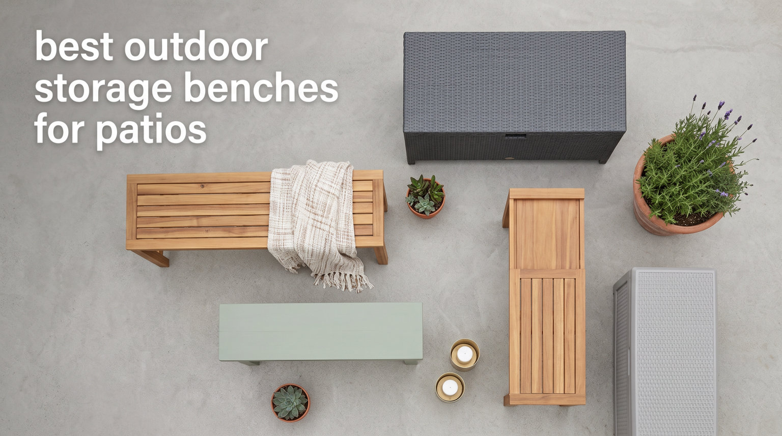 best outdoor storage benches for patios