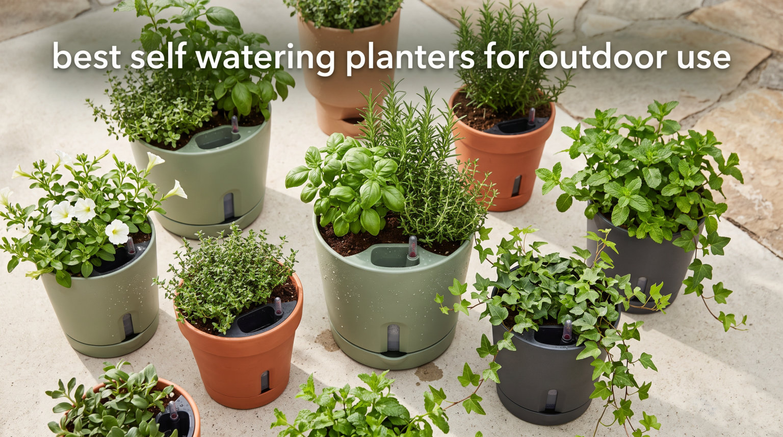 best self watering planters for outdoor use