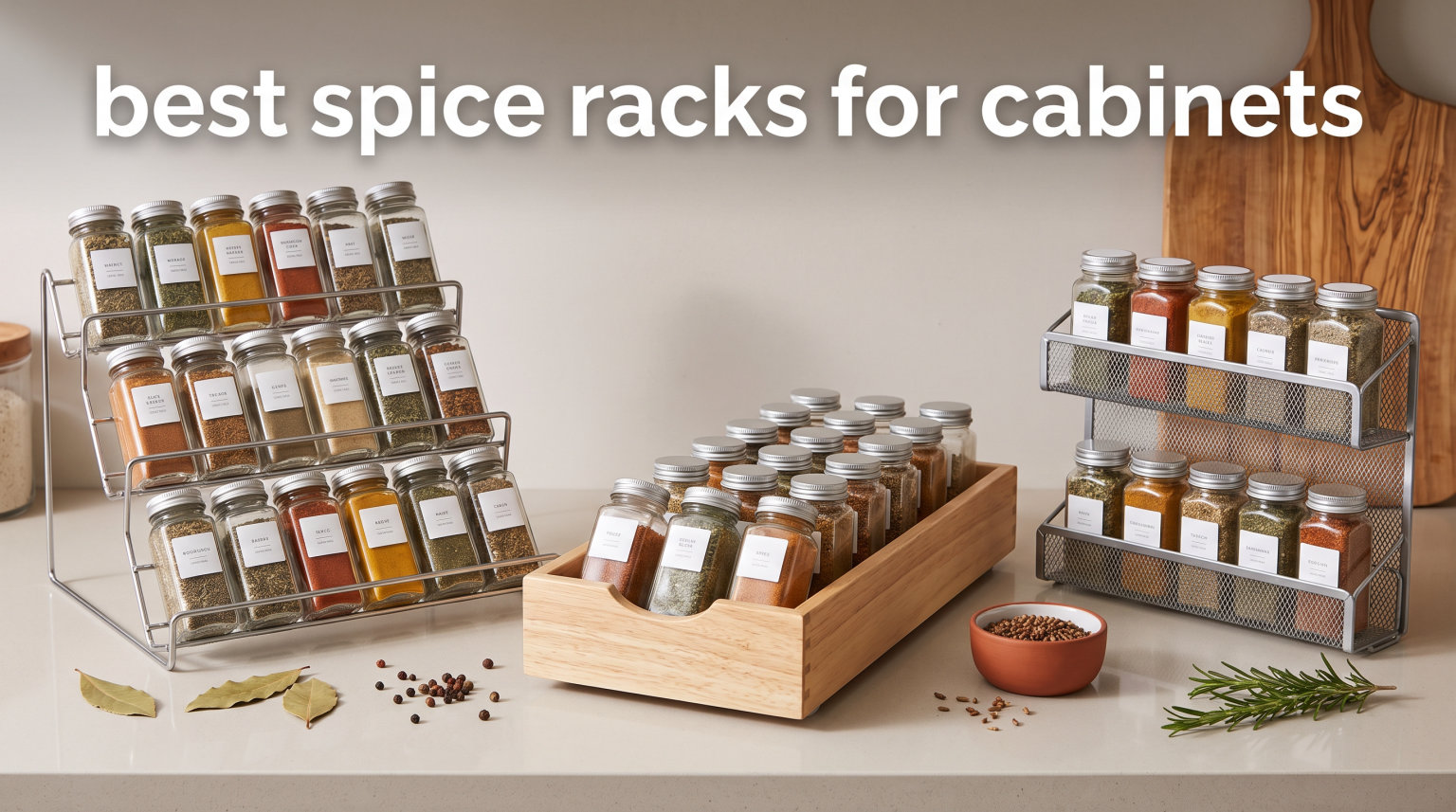 best spice racks for cabinets