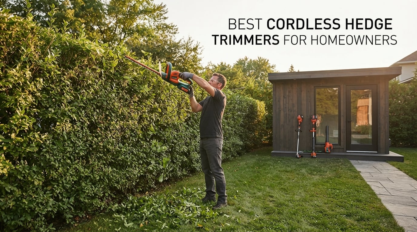 best cordless hedge trimmers for homeowners