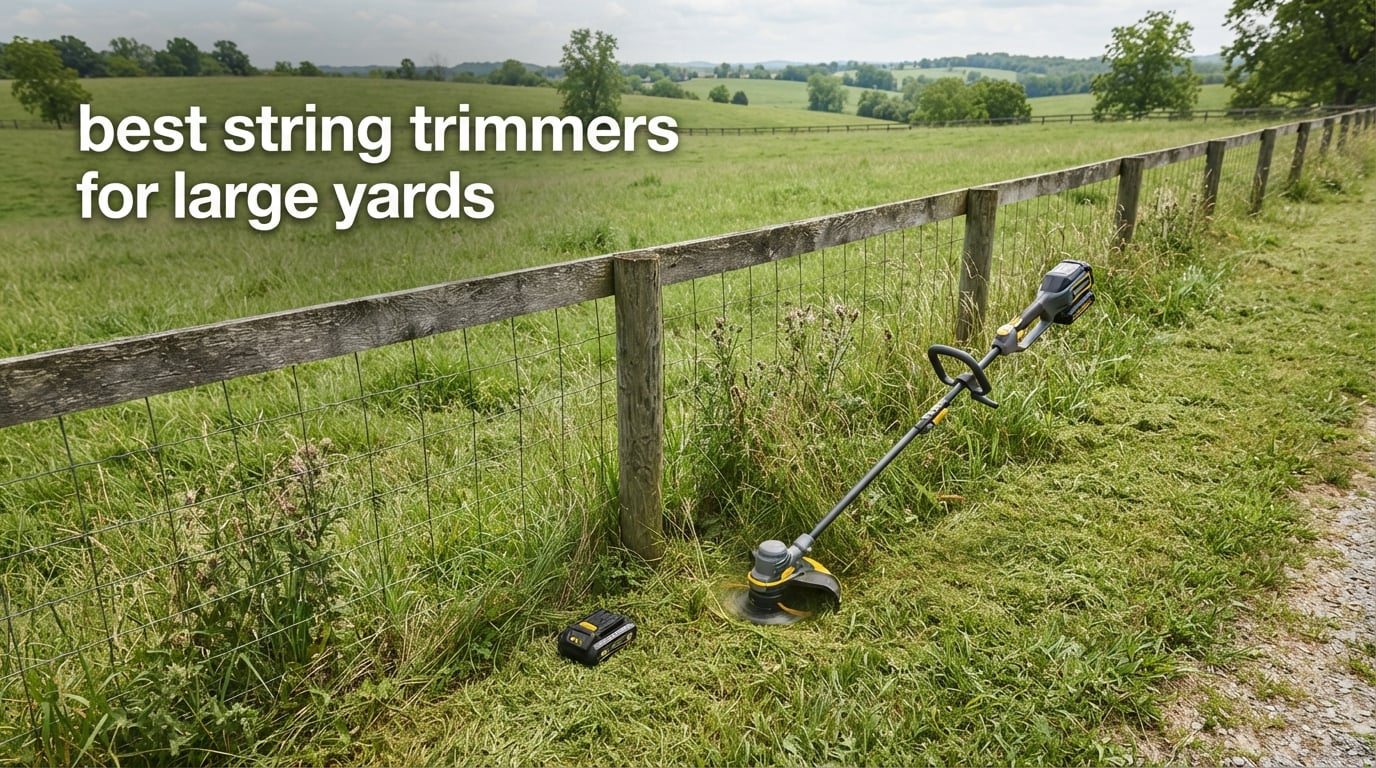 best string trimmers for large yards