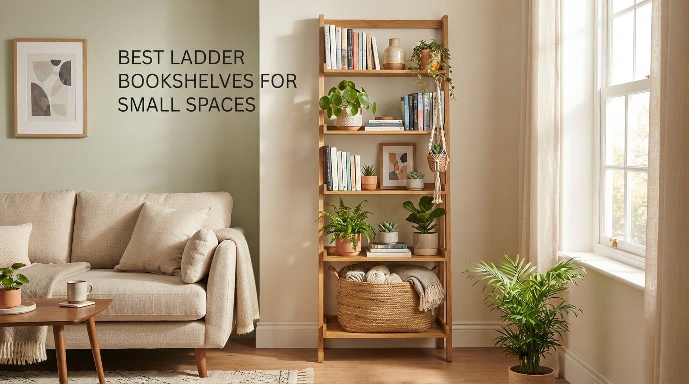 best ladder bookshelves for small spaces