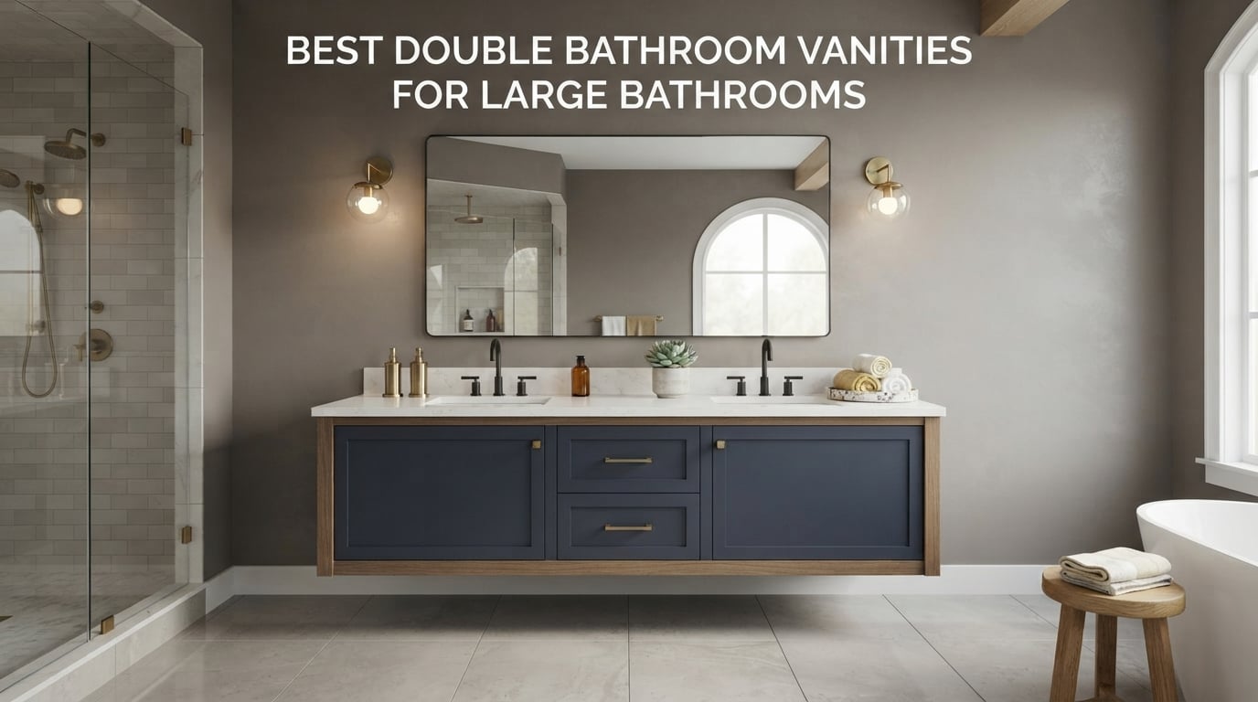 best double bathroom vanities for large bathrooms