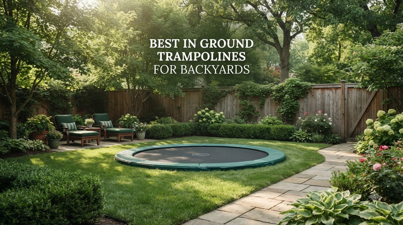 best in ground trampolines for backyards