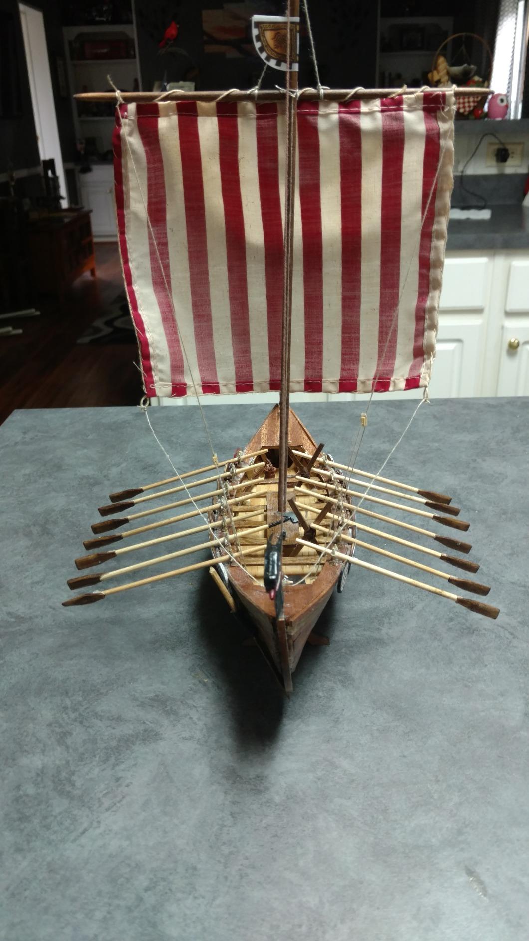Artesanía Latina Wooden Ship Model Kit Nordic Sailboat Drakkar Viking 1:75 Scale customer photo 1