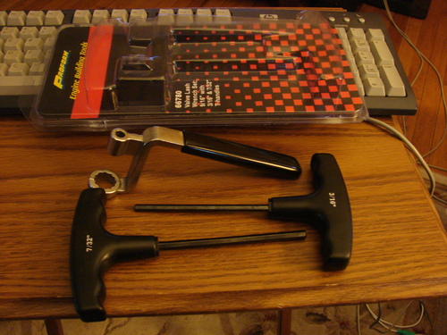 Proform Valve Lash Wrench, 9/16 in Wrench, 3/16 in and 7/32 in Allen, Insulated Handles, Stainless, Natural, Kit customer photo 1