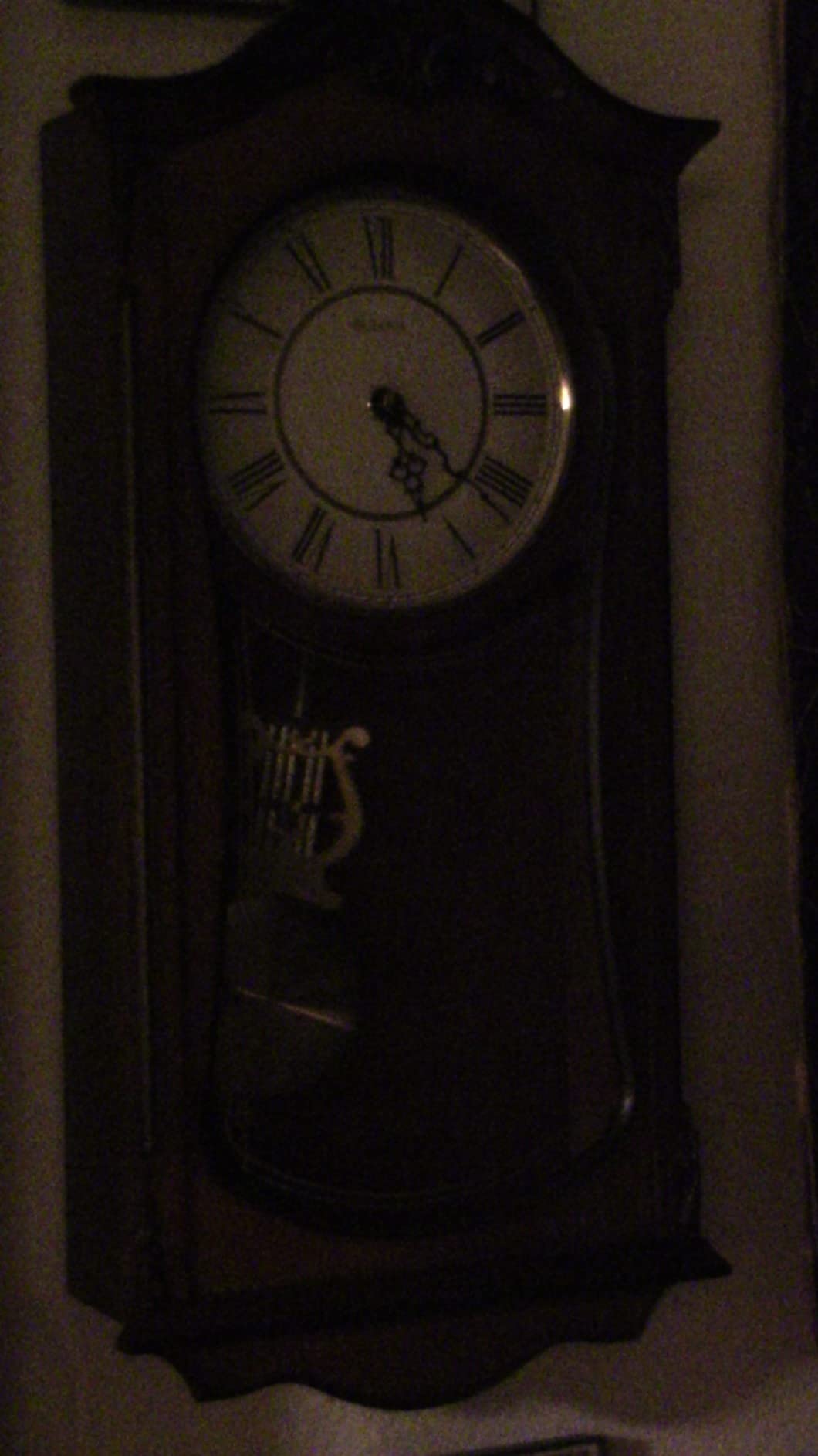 Bulova Clocks C3542 Cranbrook Wall Mount Analog Wooden Chiming Clock, Brown customer photo 1
