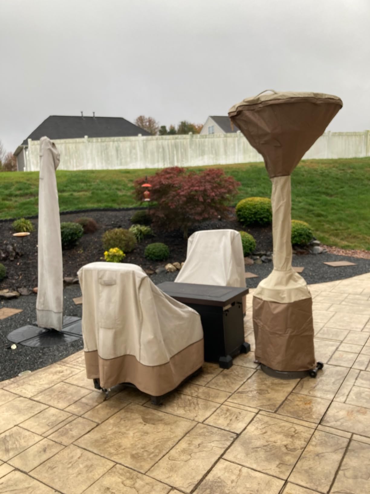 Classic Accessories Veranda Water-Resistant 34 Inch Round Stand-Up Patio Heater Cover, Patio Furniture Covers customer photo 2