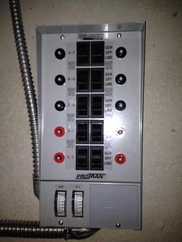 Reliance Controls 31410CRK Pro/Tran 10-Circuit 30 Amp Generator Transfer Switch Kit,Gray customer photo 2