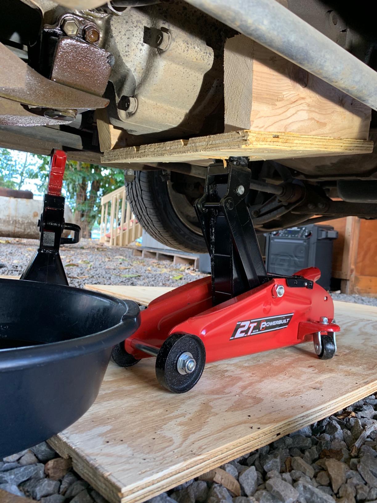 Powerbuilt 6 Piece Car Jack and Garage Creeper Service Set, 2 Ton Vehicle Lift, Jackstands, Folding Creeper, Wheel Chocks, Car Repair Garage Equipment - 640816, Large, Red customer photo 1