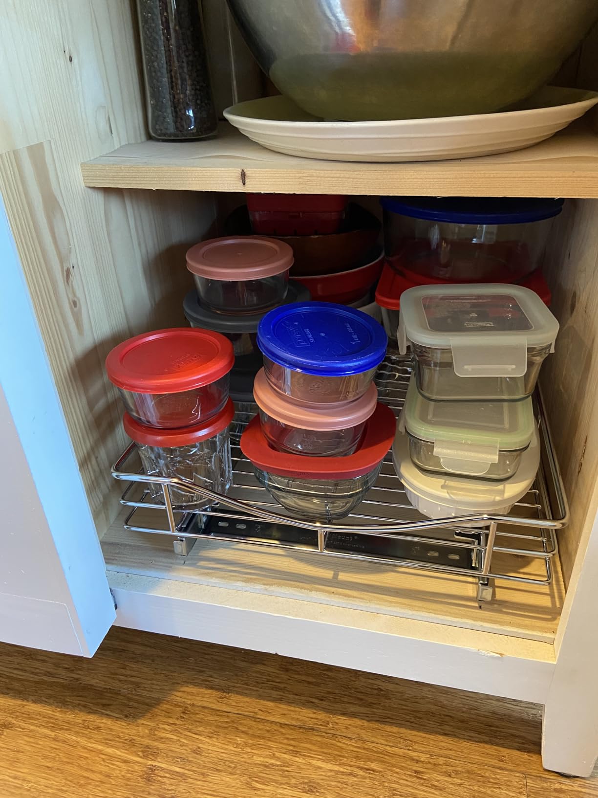 LYNK PROFESSIONAL Pull Out Cabinet Organizer, Kitchen Slide Out Drawer, 14W x 21D Chrome Rollout Shelf customer photo 1