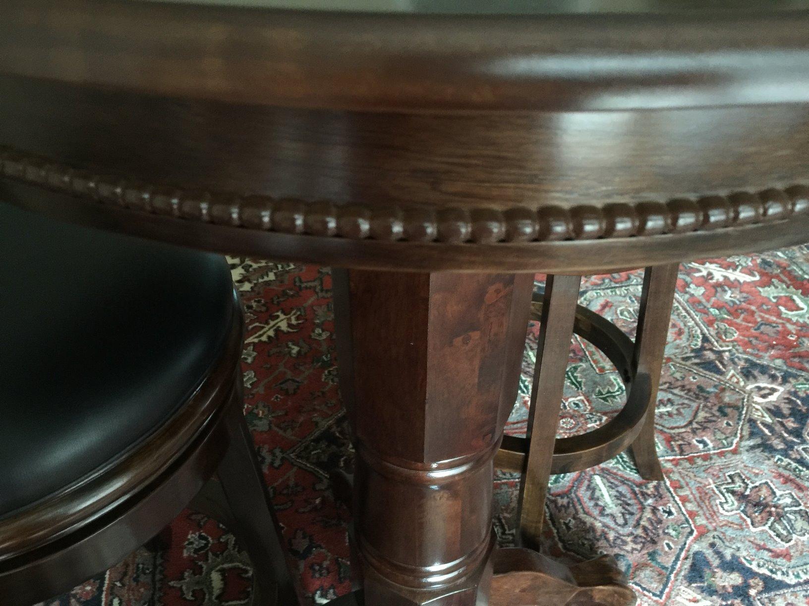 Boraam Florence Pub Table, 42-Inch, Black customer photo 1