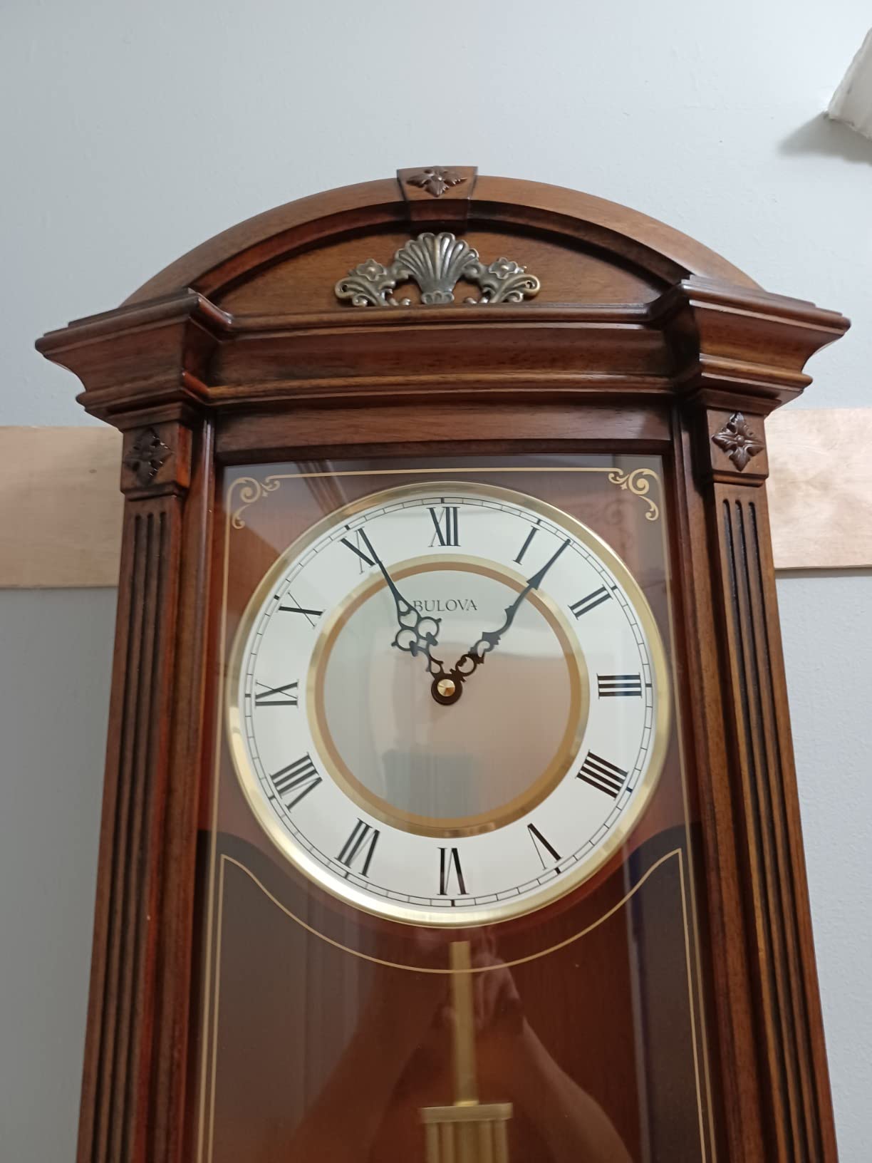 Bulova C4331 Hartwick Chiming Clock, Walnut 29.75 x 14 x 5.5 customer photo 1