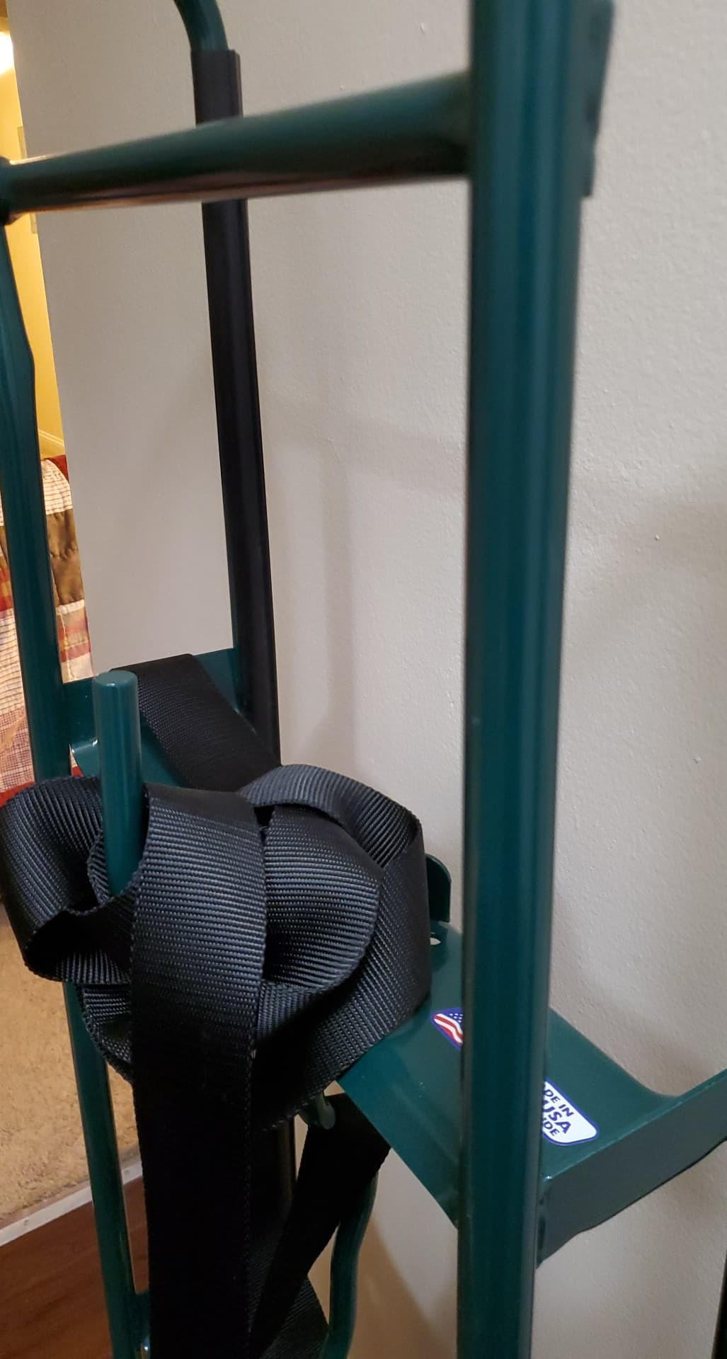 Harper Trucks 6781 Appliance Hand Truck, Dark Green | Appliance dolly with stair glides, securing strap and rubber wheels for delivery, moving, remodeling and HVAC installation customer photo 1