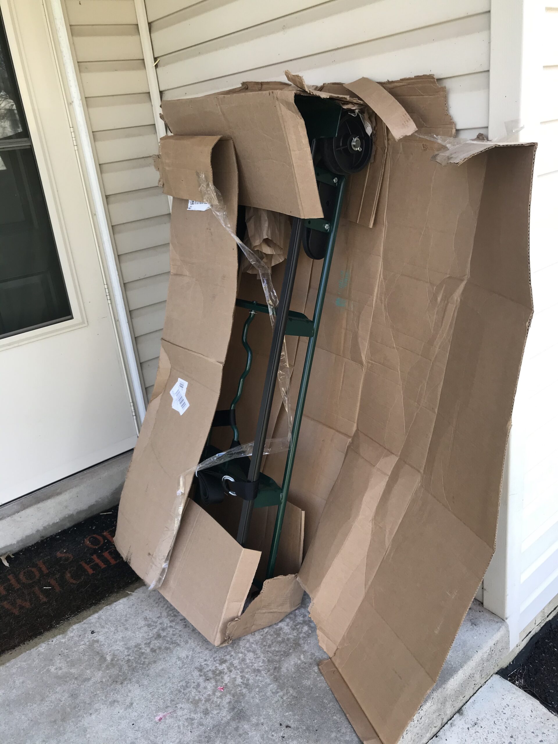 Harper Trucks 6781 Appliance Hand Truck, Dark Green | Appliance dolly with stair glides, securing strap and rubber wheels for delivery, moving, remodeling and HVAC installation customer photo 2