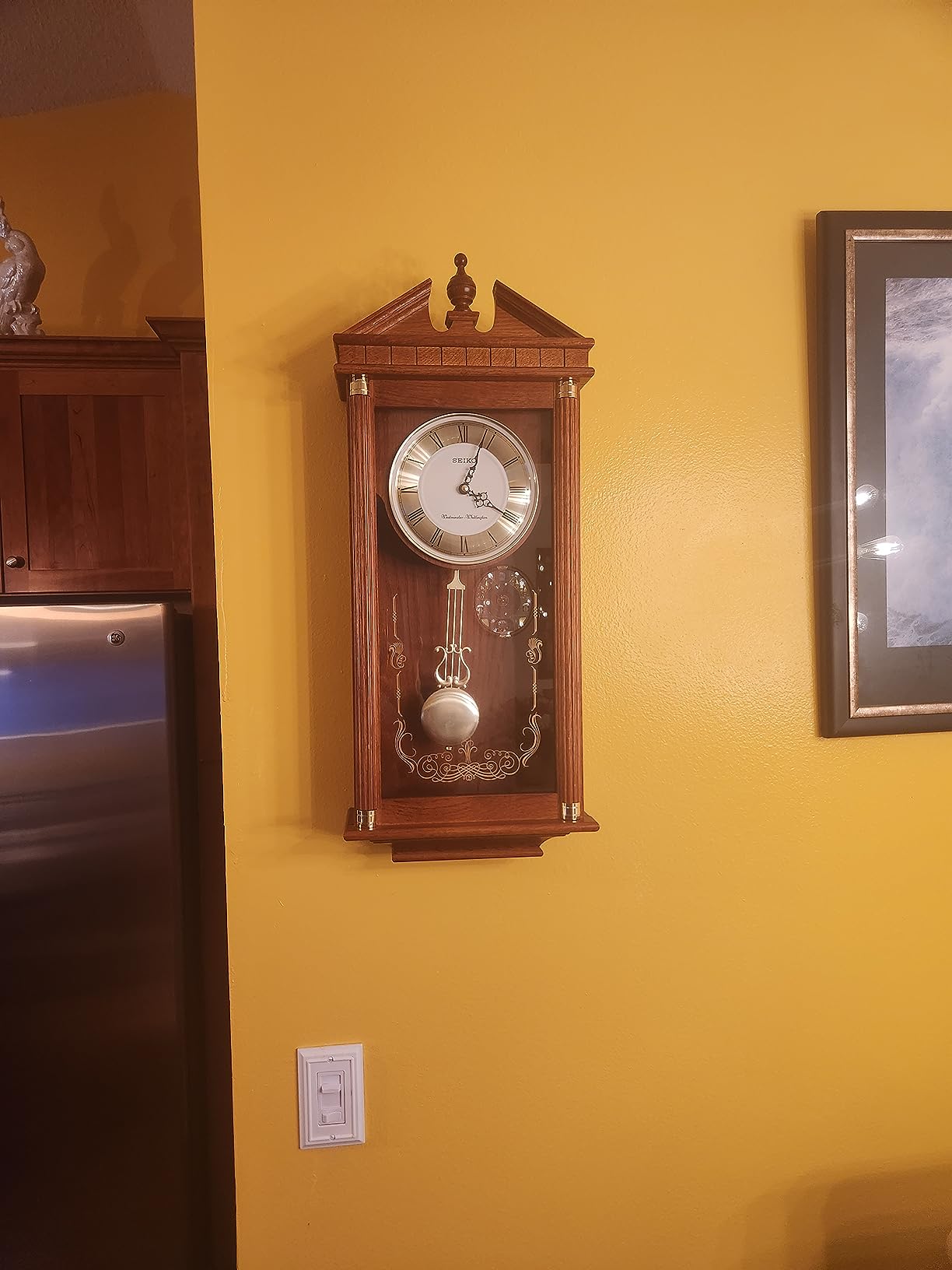 Seiko Regal Oak Wall Clock with Pendulum customer photo 1