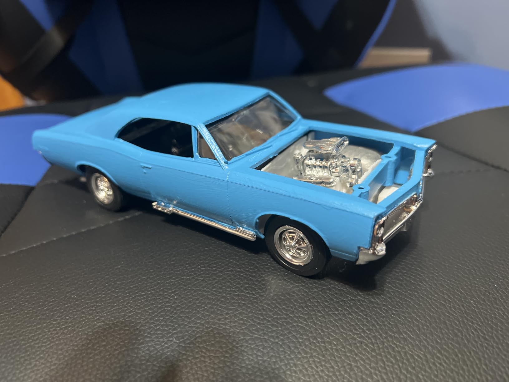 MPC: 1:25 Scale Model Kit - 1967 Pontiac GTO - Blue, 85+ Parts - Skill Level 2, Authentic Vehicle Building Kit, Replica Classic Car, Age 14+ customer photo 2