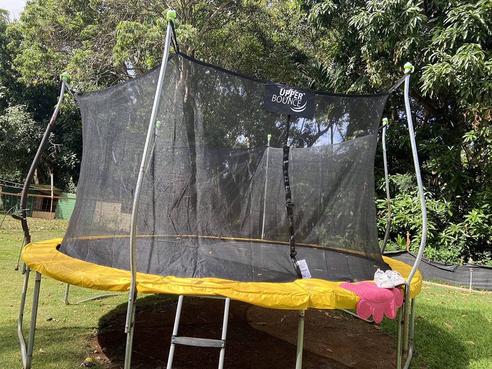 Upper Bounce Machrus Round Trampoline Net Replacement, Tear and Weather-Resistant with Adjustable Straps, Lightweight, Foldable customer photo 1