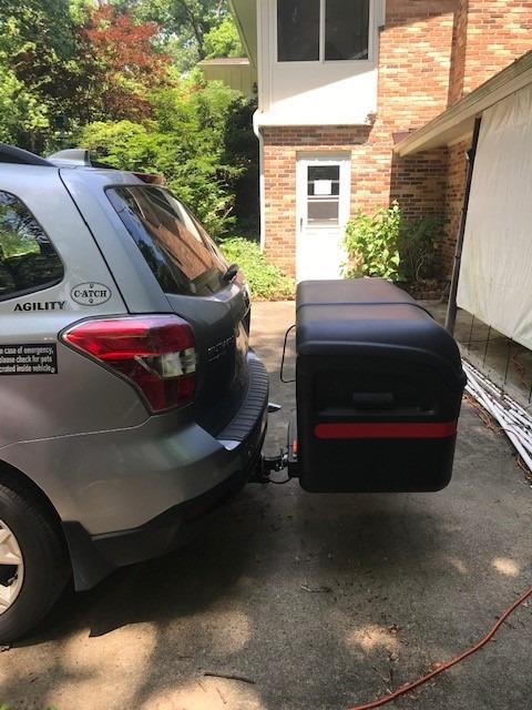 StowAway Max Hitch Cargo Box with Swingaway Frame | Black customer photo 1