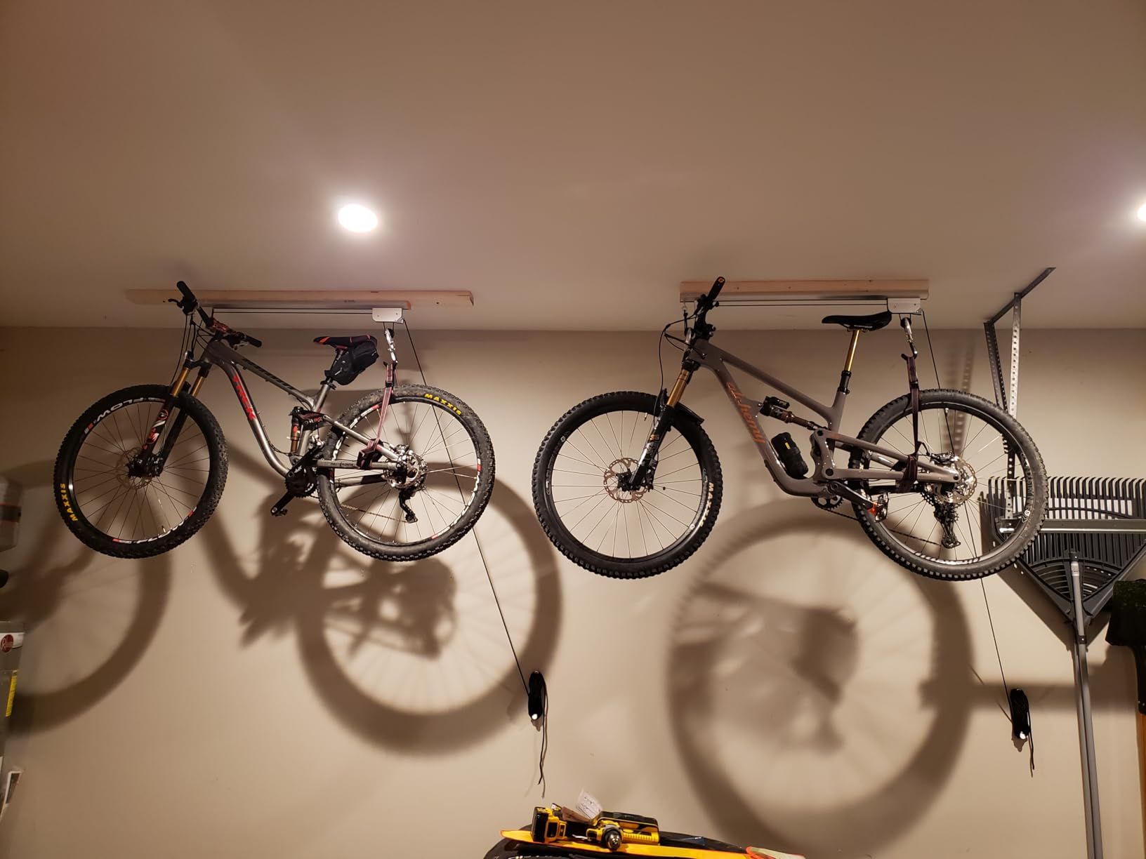 RAD Cycle Products Rail Mount Bike and Ladder Lift for Your Garage or Workshop Holds up to 75 Pounds No Mounting Board Needed customer photo 2