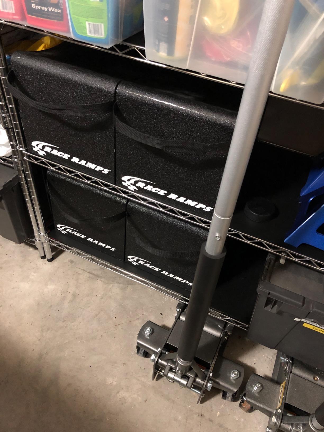 Race Ramps 10 Inch Wheel Cribs for Car Maintenance and Display, Lightweight, Non-Scratch, Ideal for Oil Changes and Garage Use, RR-WC-10 customer photo 2