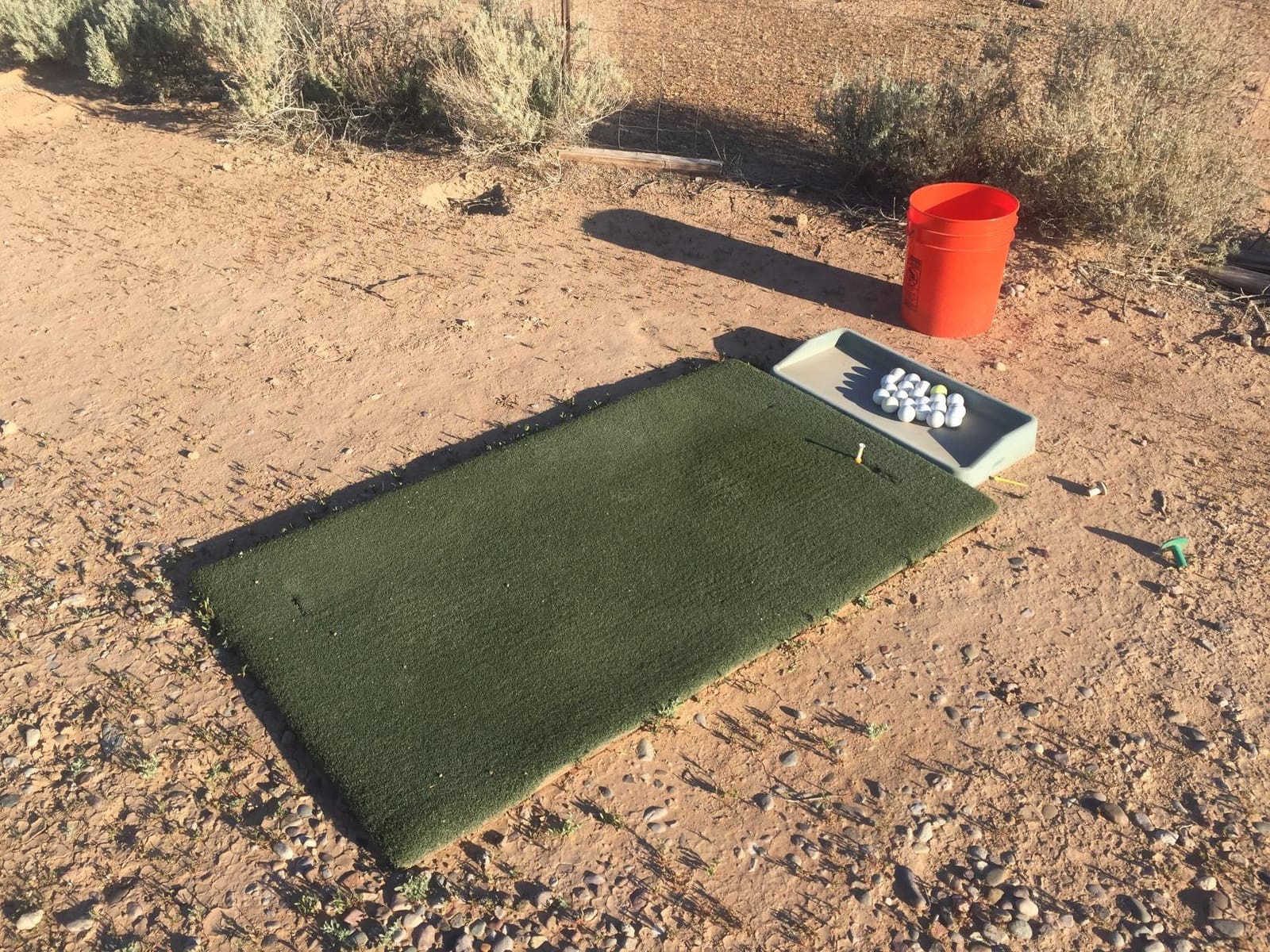 Country Club Elite 3x5-Foot Commercial Golf Practice Mat | Accepts real tees, mimics real fairway turf during downward strikes and provides honest feedback without unwanted club bounce customer photo 1