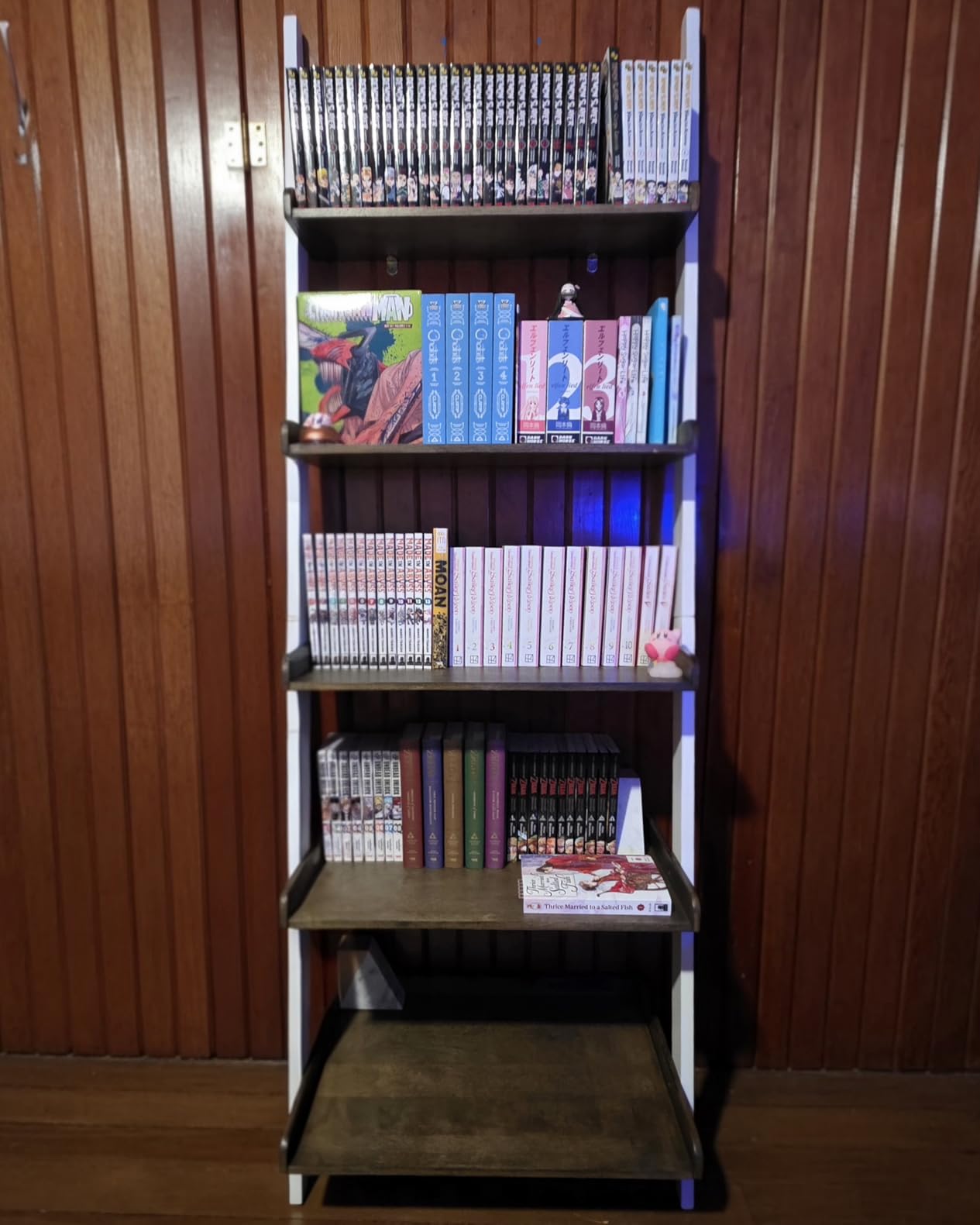 Convenience Concepts 5 shelves, American Heritage Bookshelf Ladder, Espresso, 72.75