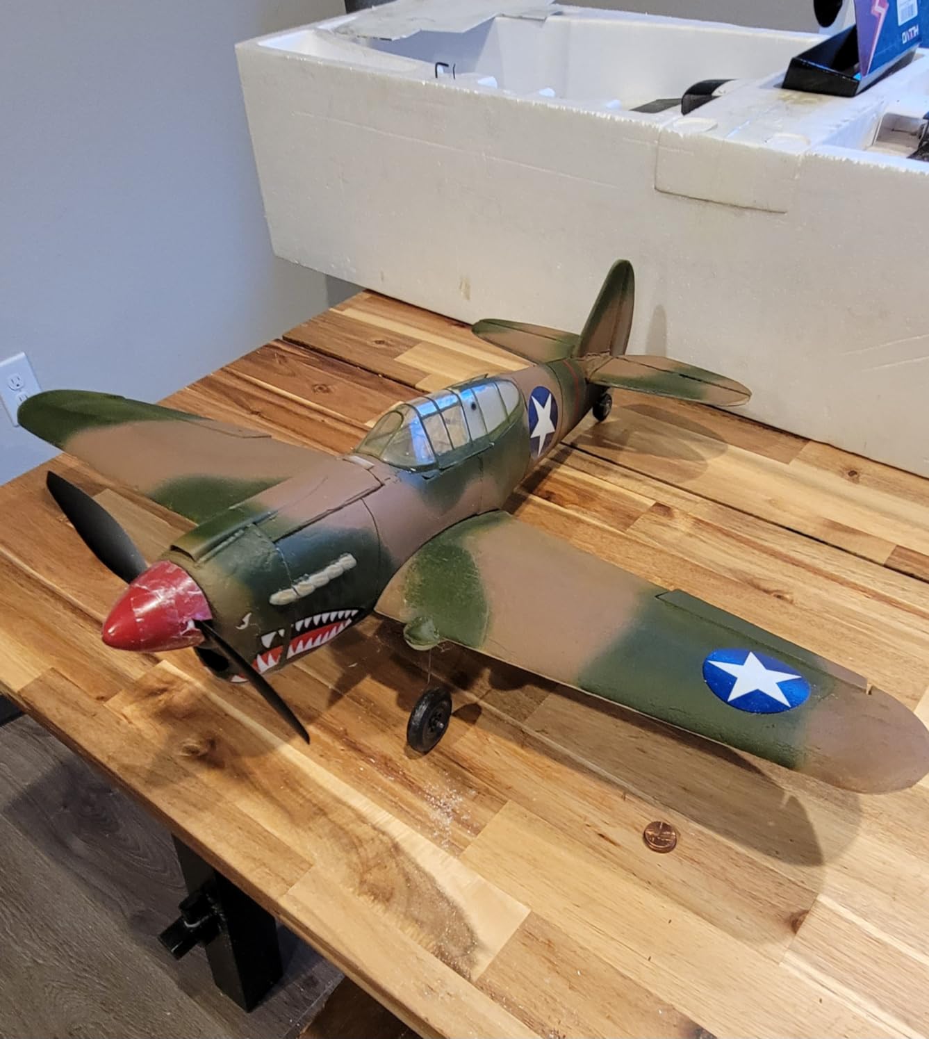 Guillow's P-40 Warhawk Model Kit - 28 in Laser Cut Balsa Flying Tiger customer photo 1