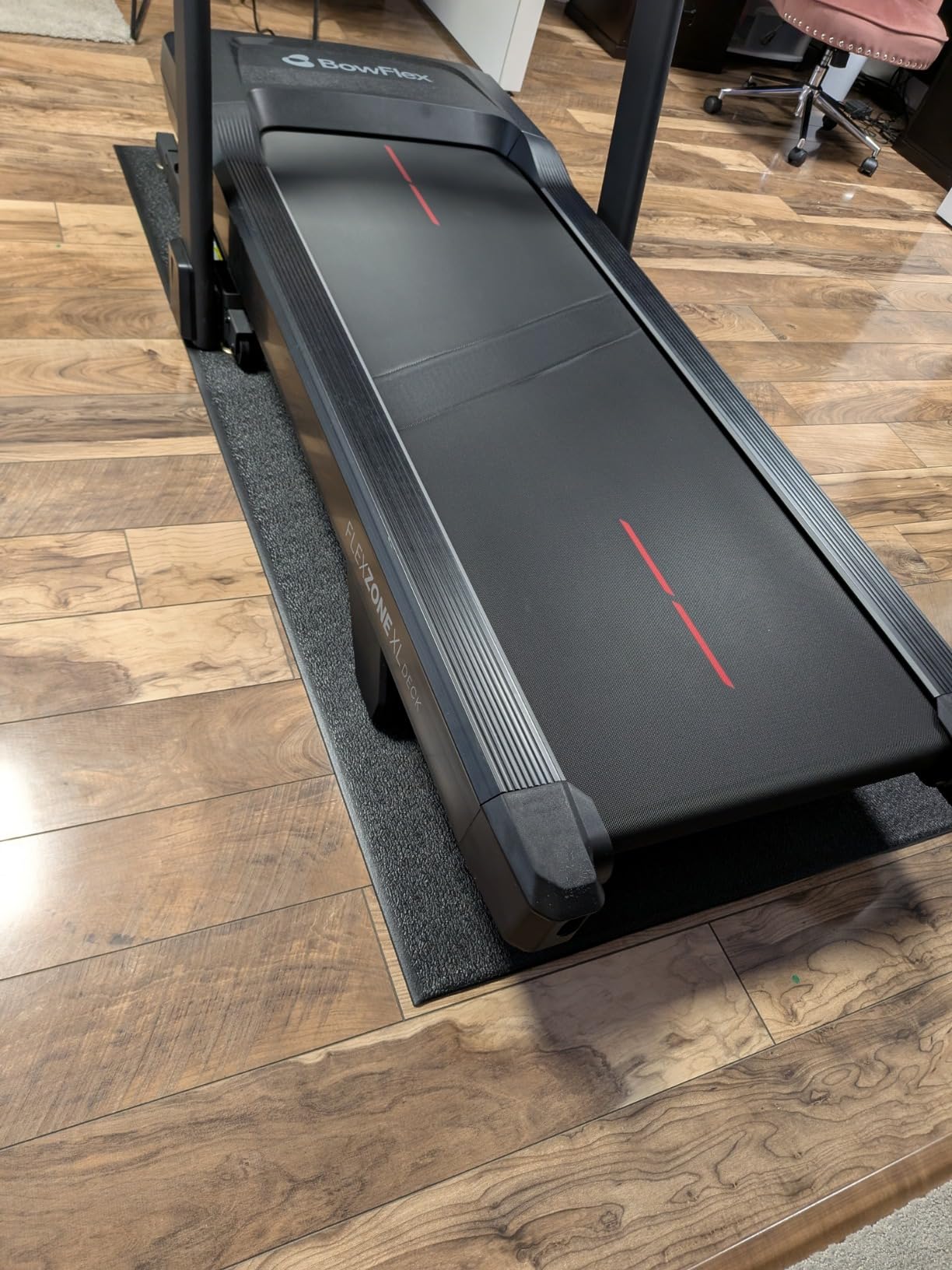 SuperMats High Density Commercial Grade Solid Equipment Mat 29GS Made in U.S.A. for Large Treadmills Ellipticals Rowers Water Rowing Machines Recumbent Bikes and Exercise Equipment (3-Feet x 8.5-Feet) customer photo 1