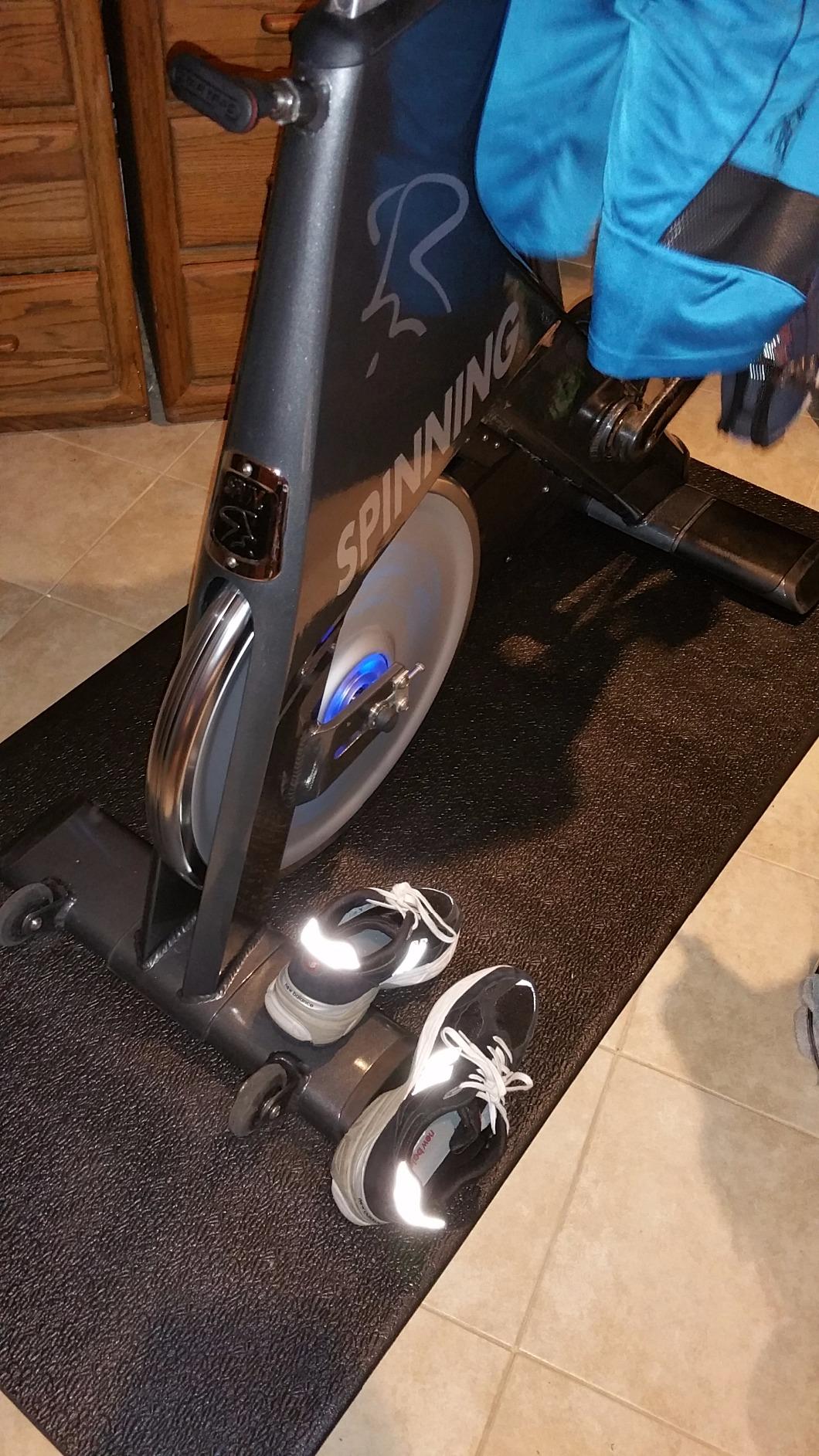 SuperMats High Density Commercial Grade Solid Equipment Mat 29GS Made in U.S.A. for Large Treadmills Ellipticals Rowers Water Rowing Machines Recumbent Bikes and Exercise Equipment (3-Feet x 8.5-Feet) customer photo 2