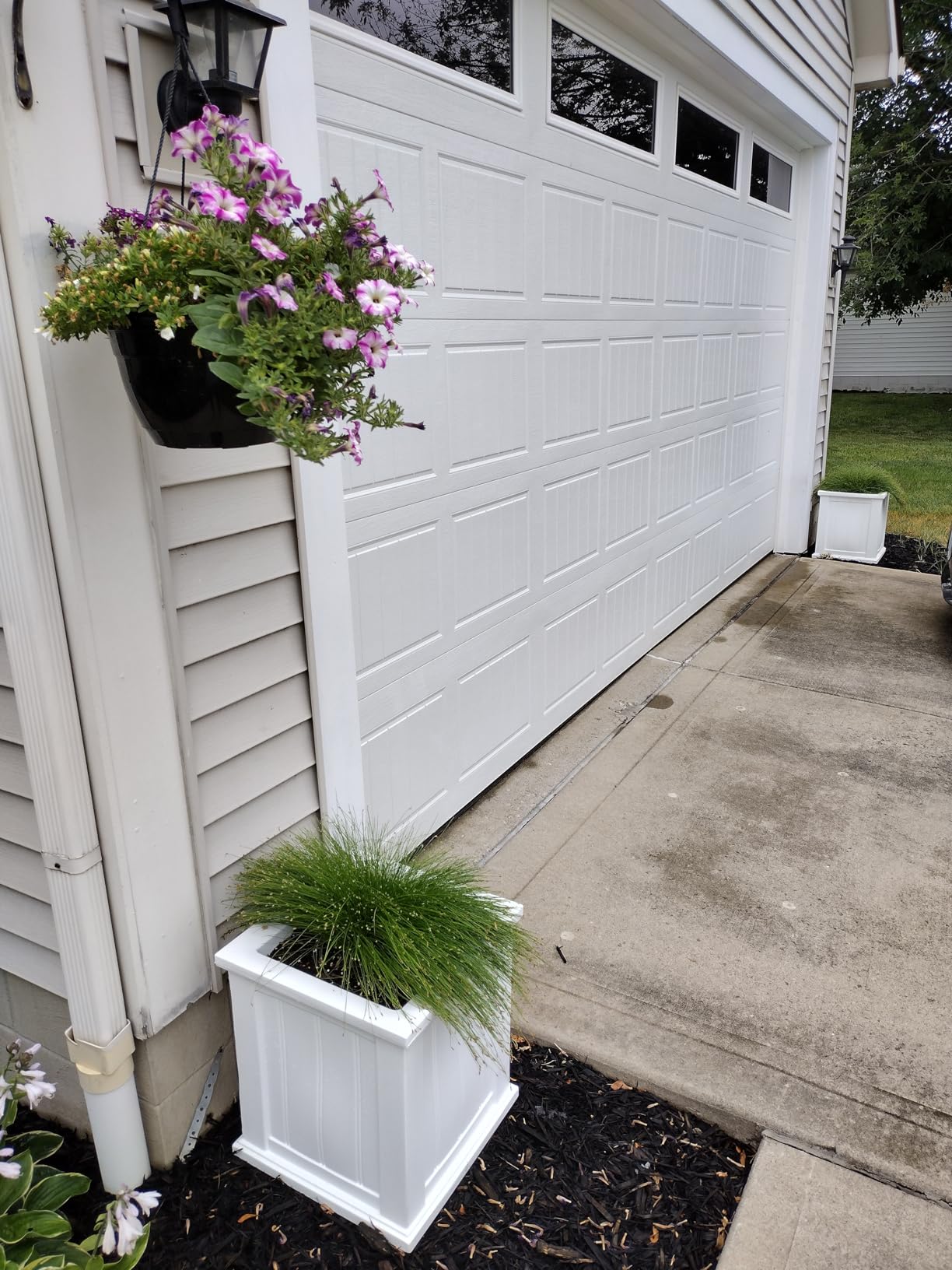 Mayne Cape Cod 14-Inch Square Planter - Self-Watering, Weather-Resistant Planter for Flowers - Durable Outdoor Design for Patio, Porch, or Entryway customer photo 1