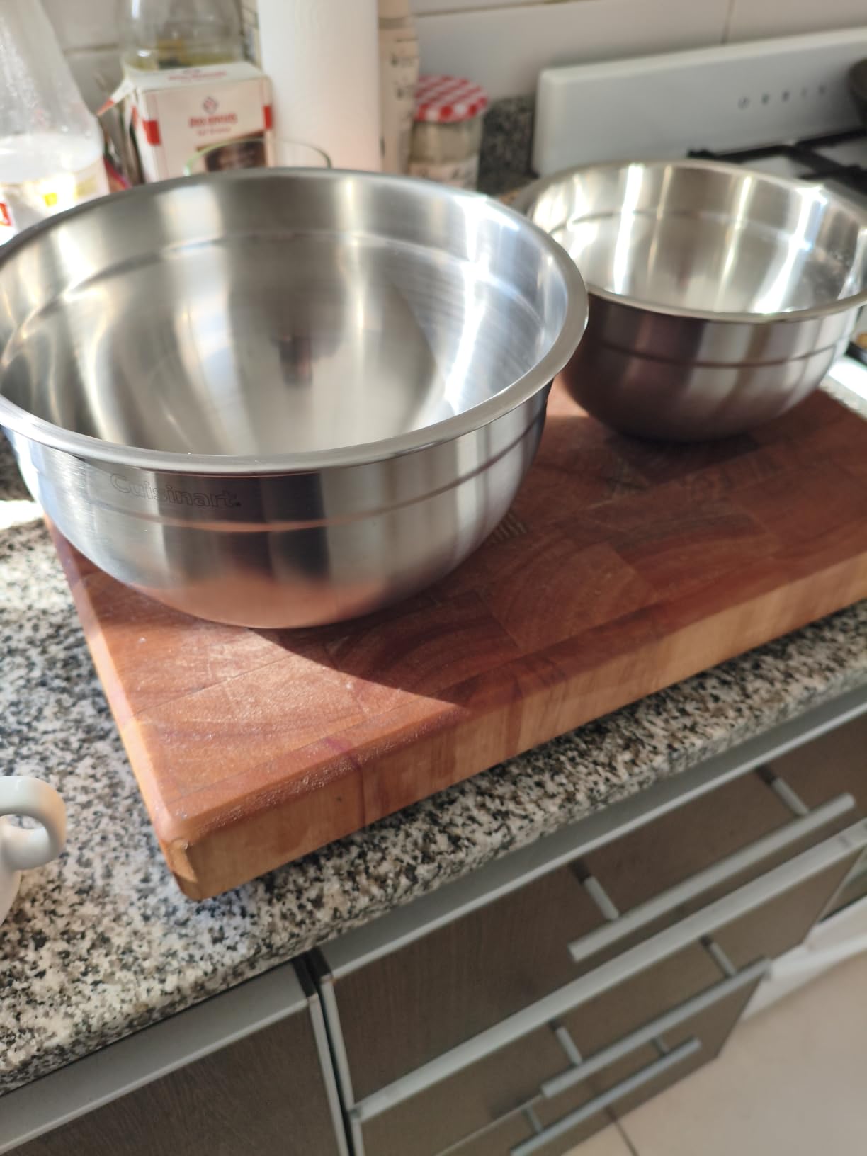 Cuisinart Mixing Bowl Set, Nesting Bowls, Stainless Steel, 3-Piece | 1.5, 3 & 5 qt. stainless steel mixing bowls for baking, cooking & prep, dishwasher safe, durable & compact, CTG-00-SMB customer photo 2
