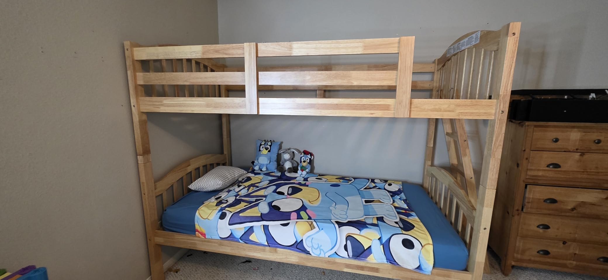 Storkcraft Long Horn Twin-Over-Twin Bunk Bed, White | GREENGUARD Gold Certified, Converts to 2 Individual Twin Beds, Wood Bunk Bed for Kids Bedroom, No Box Spring Required customer photo 1