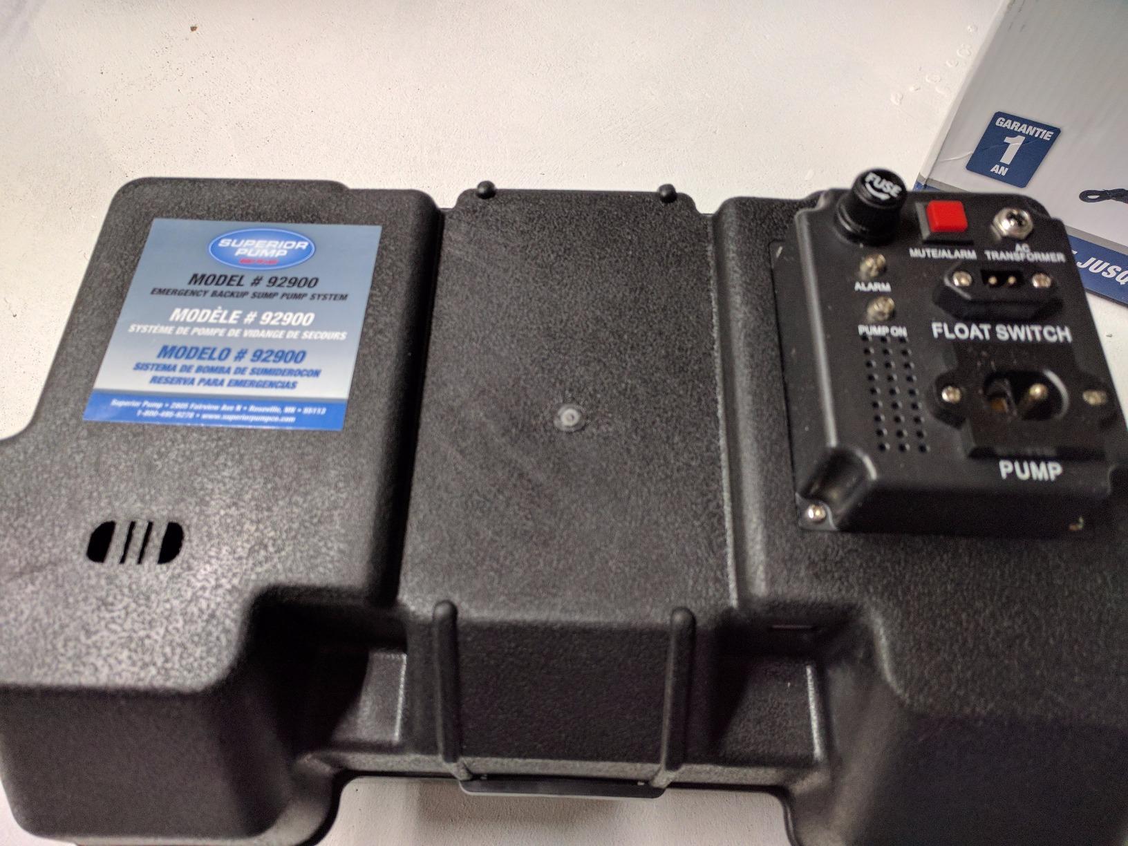 Superior Pump 92900 12V Battery Back Up Submersible Sump Pump with Tethered Switch customer photo 2