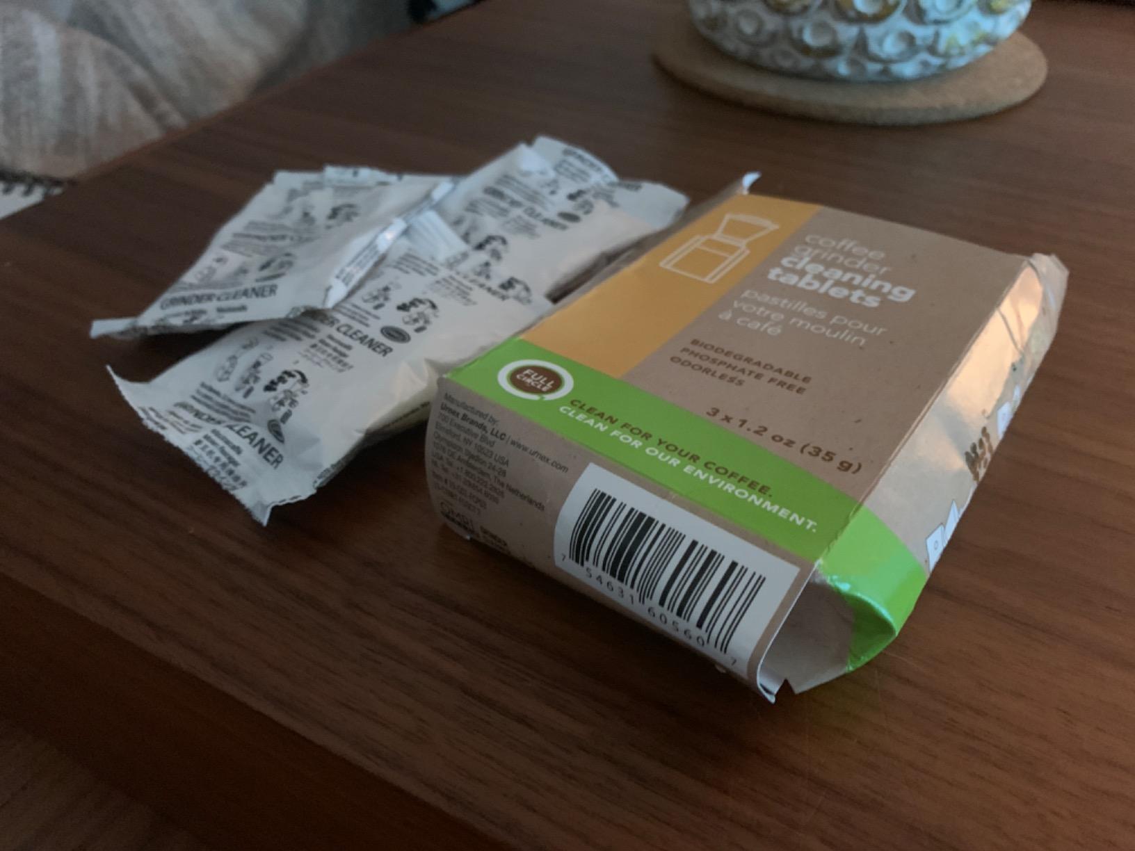 Urnex Full Circle Coffee Grinder Cleaning Tablets - 3 Single Use Packets - Coffee Grinder Cleaner Removes Coffee Residue and Oils customer photo 2