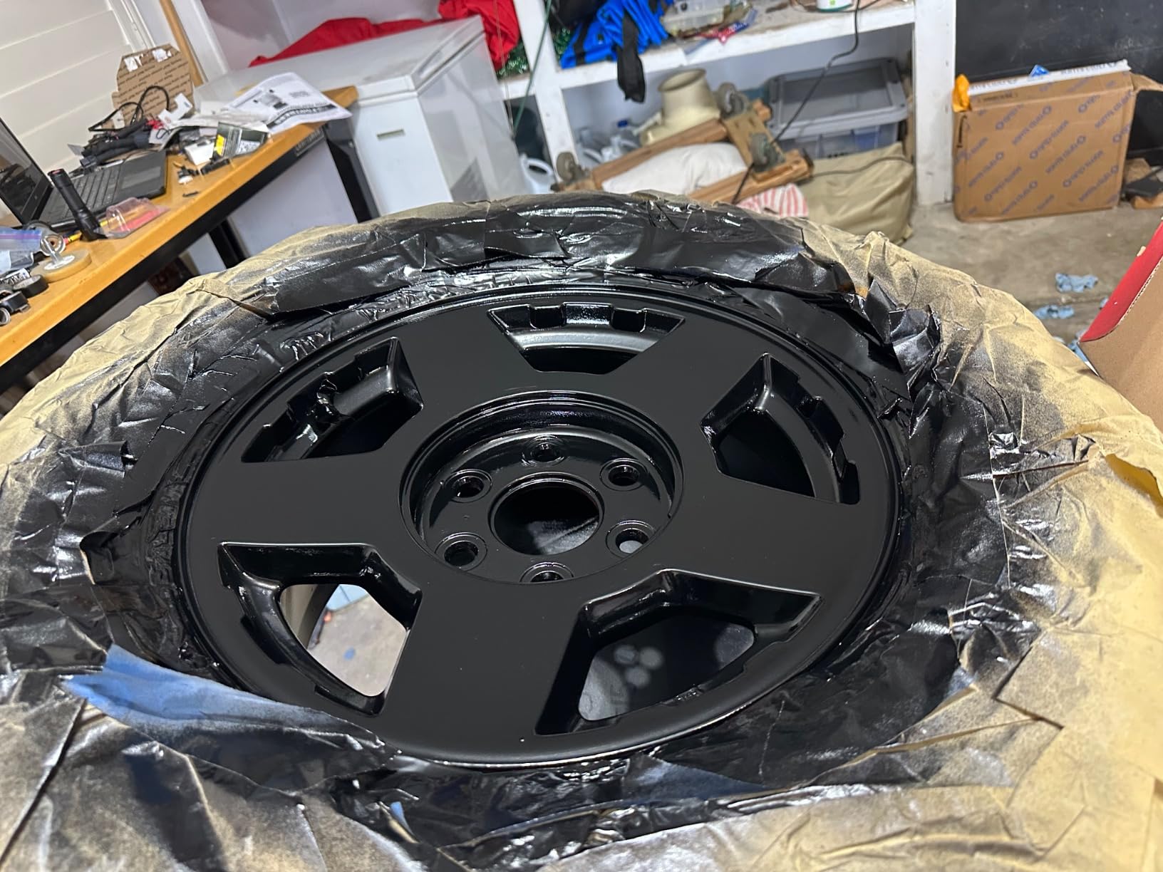 Restoration Shop Jet Black (Gloss) Acrylic Enamel Auto Paint - Quart Kit customer photo 1