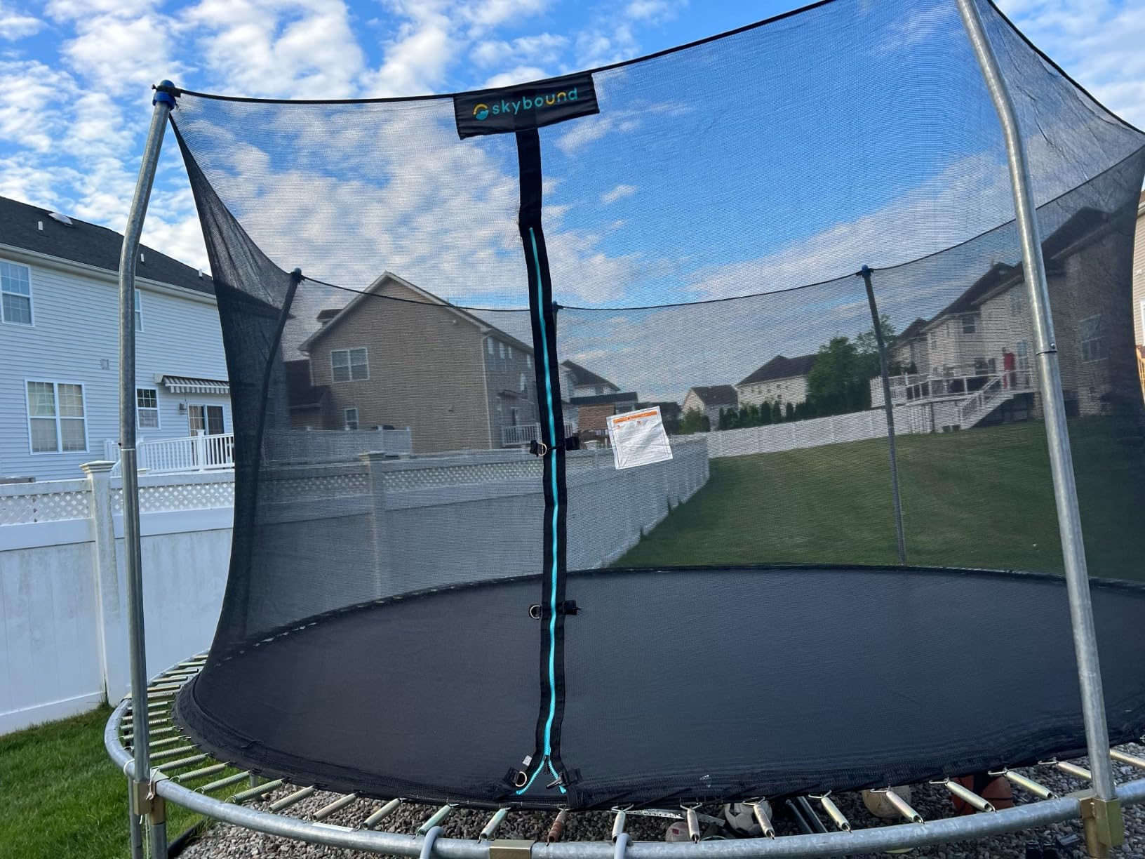 Replacement Trampoline Safety Net Enclosure - for 12ft 14ft 15ft Skywalker, Bounce Pro, AirZone, JumpZone, Walmart, and Many More - Breathable, Tear and Weather-Resistant customer photo 2