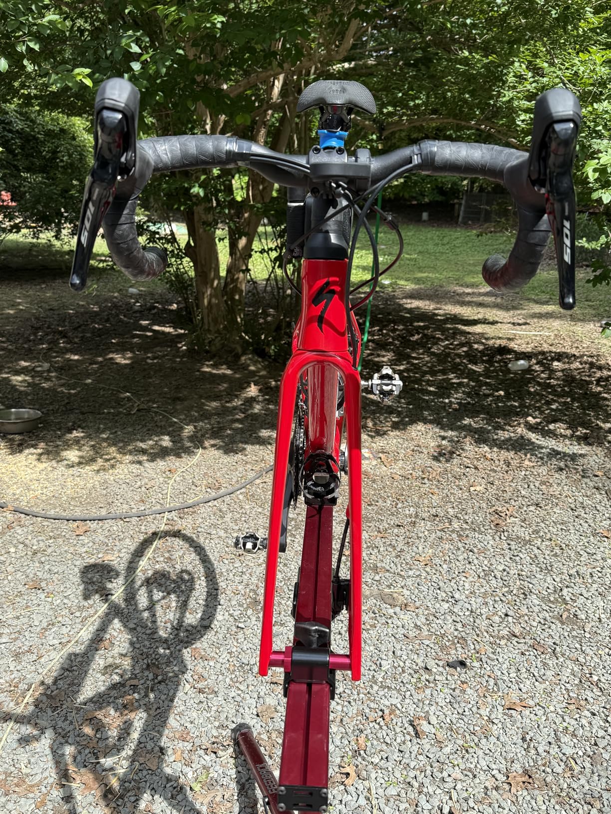 Feedback Sports Sprint Bike Repair Stand, Compact Bike Workstand, Red customer photo 2