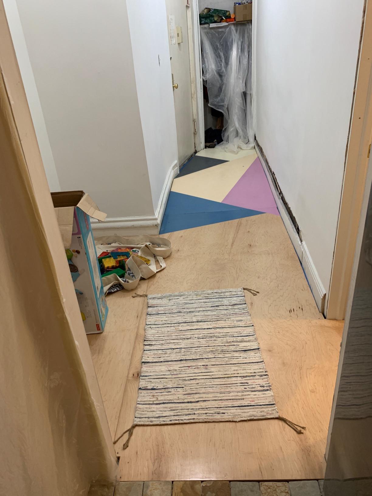 QuietWalk Underlayment 100 sq ft - 3 mm Thick - for Laminate & Hardwood Floors - Approved for Pre-Attached Pad - Recycled Fiber - Floating Install - Sound & Moisture Barrier - Made in USA customer photo 1