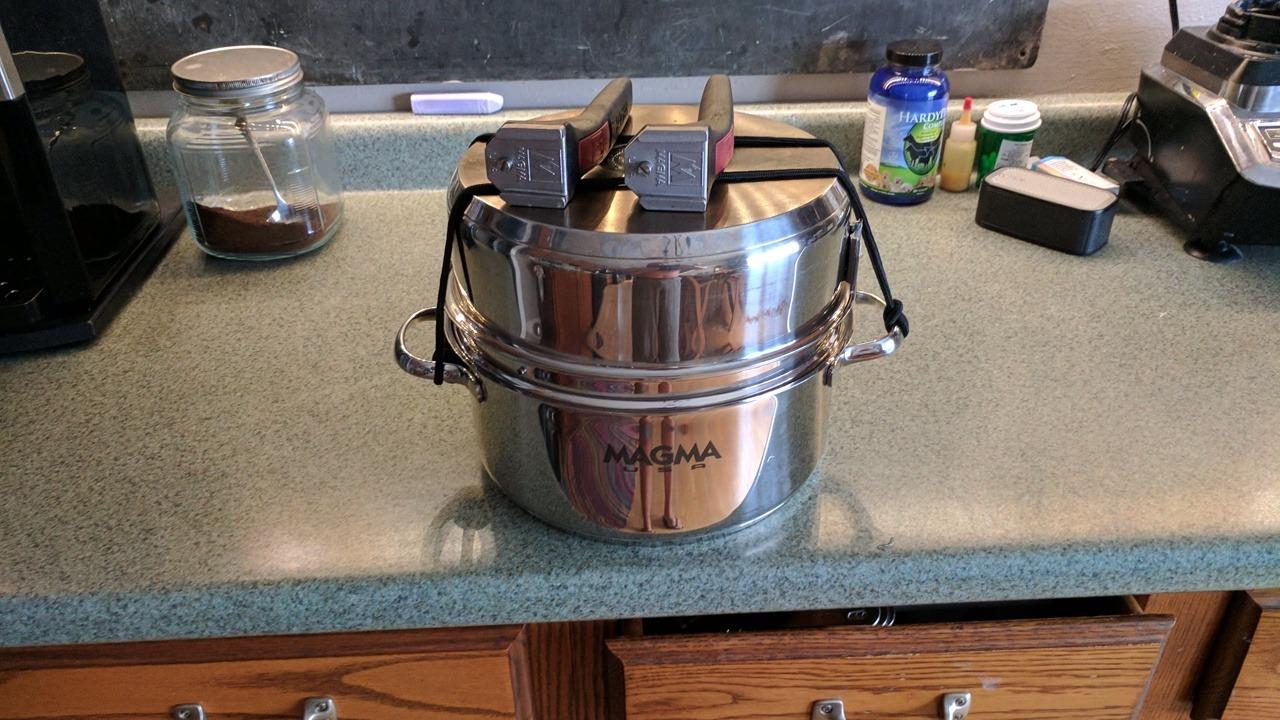 Magma A10-360L-IND 10 Piece Stainless Steel Nesting Cookware Set | Compact Pots & Pans for Boats, RVs, Camping & Home. Stackable, Space-Saving, Induction Cooktop Ready. Durable. customer photo 1