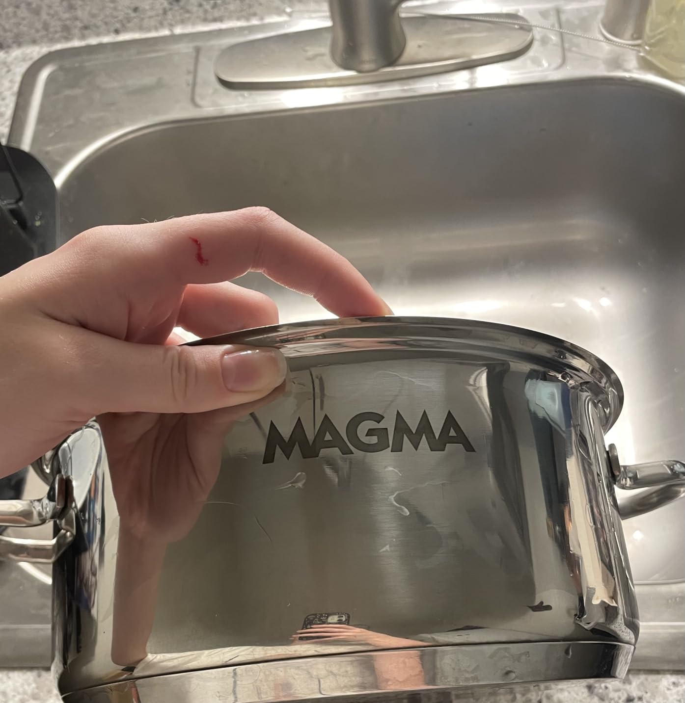 Magma A10-360L-IND 10 Piece Stainless Steel Nesting Cookware Set | Compact Pots & Pans for Boats, RVs, Camping & Home. Stackable, Space-Saving, Induction Cooktop Ready. Durable. customer photo 2