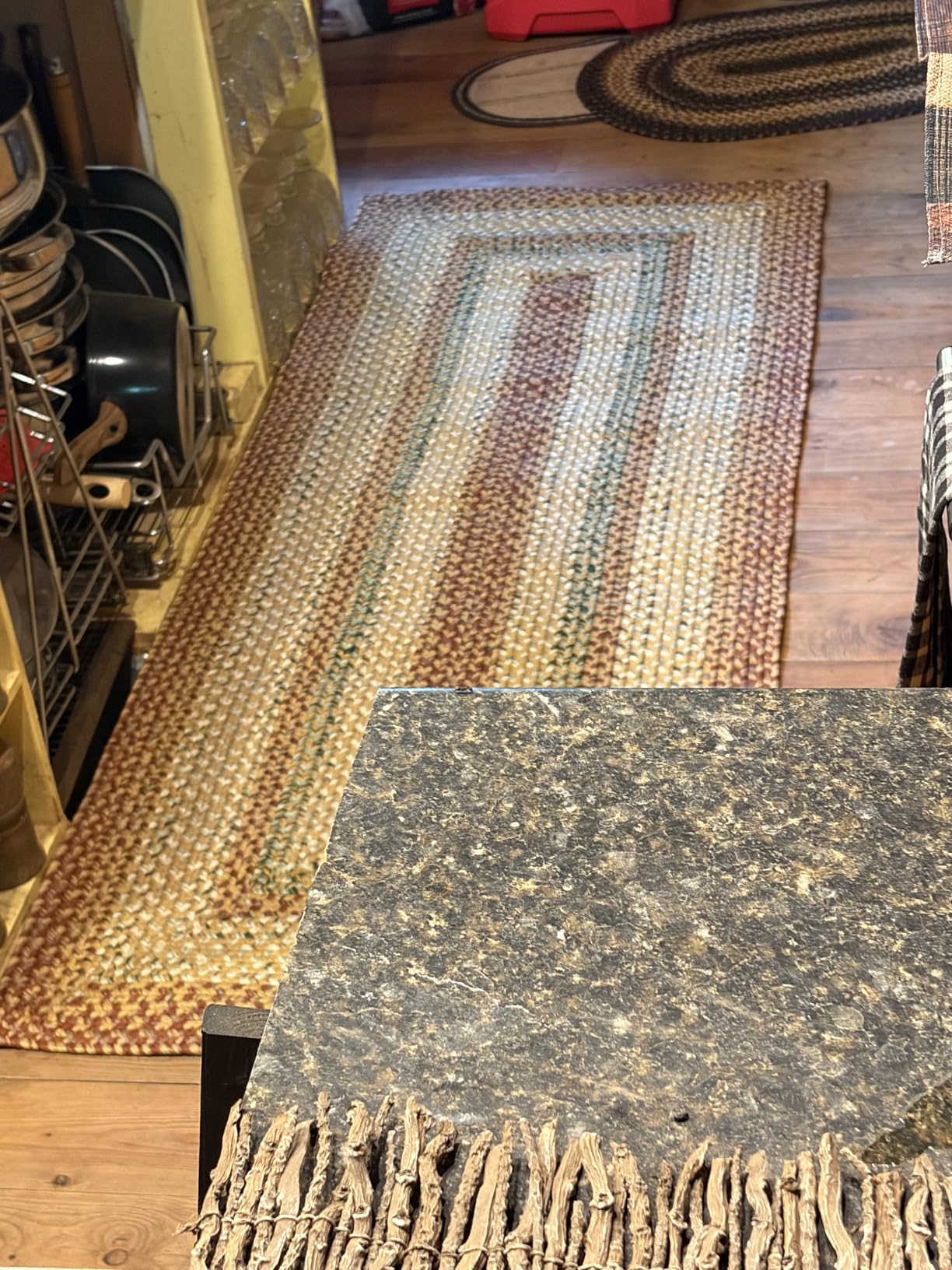 SAFAVIEH Washable Rug Outdoor Braided Collection - 6' x 9' Oval, Rust & Multi, Handmade & Reversible, Non-Shedding & Easy to Clean, Ideal for Patio, Backyard, Mudroom (BRD303A) customer photo 2
