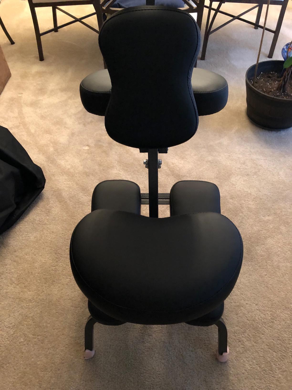 BestMassage Portable Massage Chair, Black, Folding Tattoo Chair, Adjustable Headrest & Height, Carry Bag, Metal Frame & High Density Foam customer photo 1